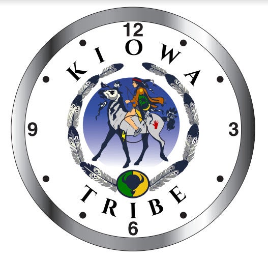 Kiowa Tribe 14" Wall Clock